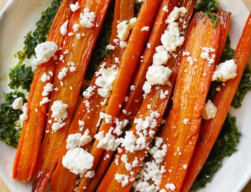 Maple Glazed Carrots with Chimichurri