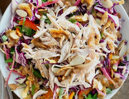The Best Chicken Slaw with Almond Dressing